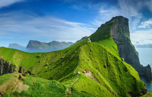 Wallpaper Rocks Lighthouse Faroe Islands Faroe Islands Kalsoy For