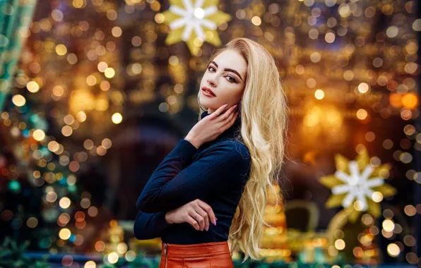 Wallpaper Look Pose Hair Girl Blonde Marta Hakan Erenler For