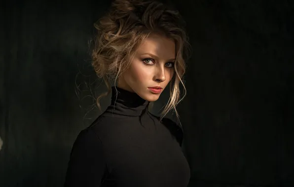 Wallpaper Look Girl Portrait Blonde Beauty George Chernyadev