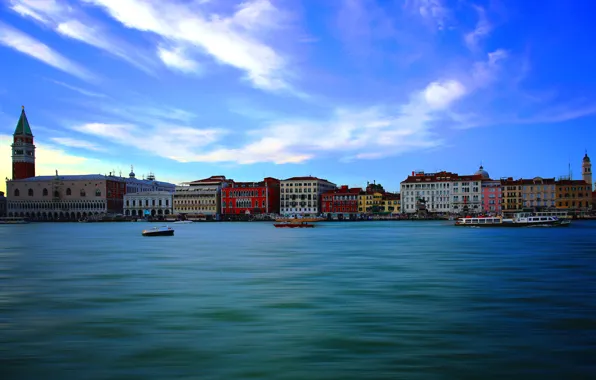 Wallpaper Sea Tower Home Italy Venice Channel The Bell Tower Of