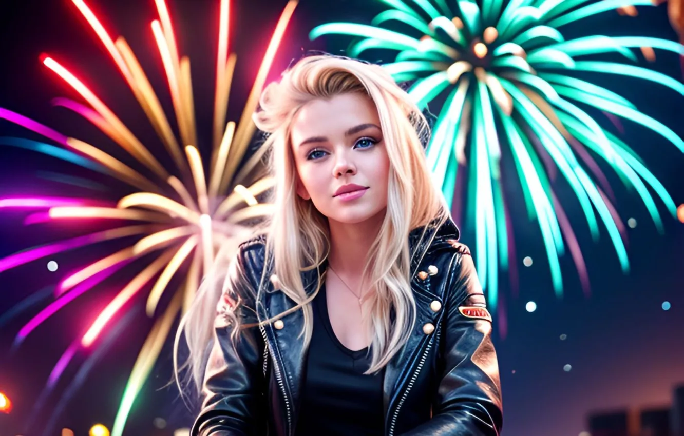 Wallpaper girl blonde ai art for mobile and desktop section ии арт resolution x