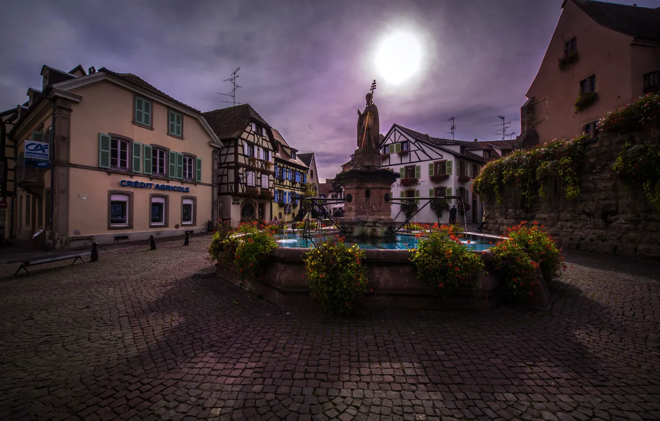 Wallpaper Flowers France Home Area Fountain Sculpture Alsace