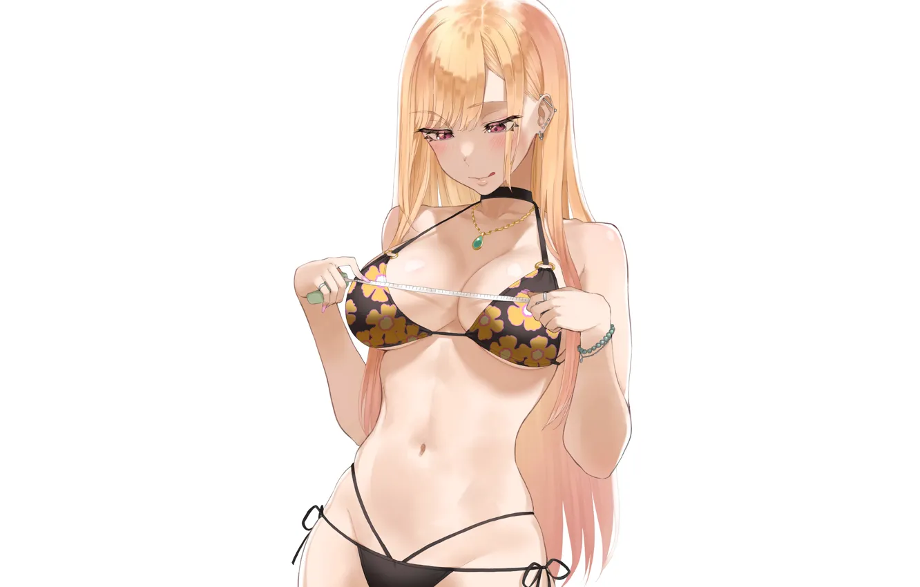 Wallpaper Kawaii Girl Sexy Boobs Anime Pretty Blonde Breasts