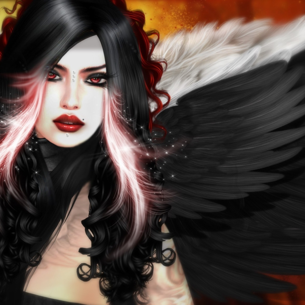 Download wallpaper wings, <b>angel</b>, <b>angel</b>, section fantasy in resolution 1024x...