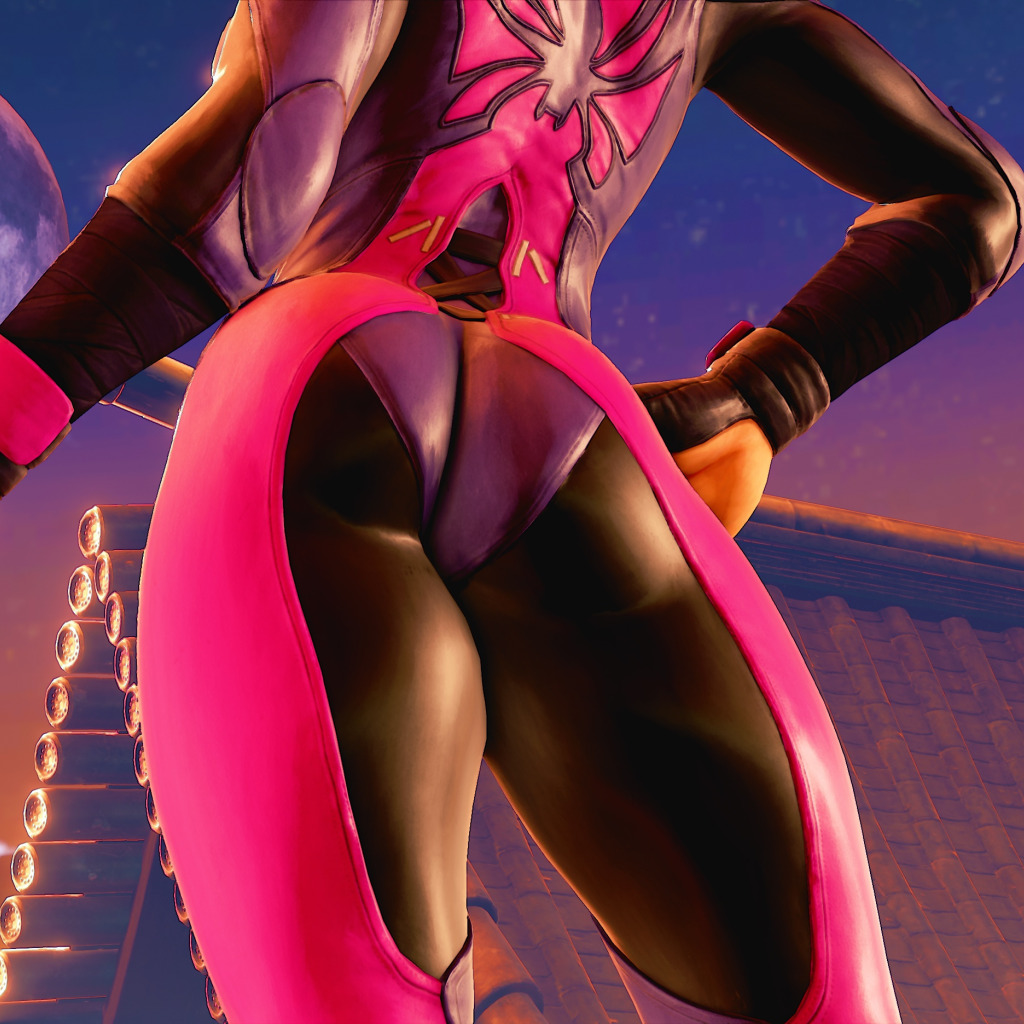 Download wallpaper ass, rendering, feet, body, ass, Street Fighter, Juri Han,  juri, section other in resolution 1024x1024