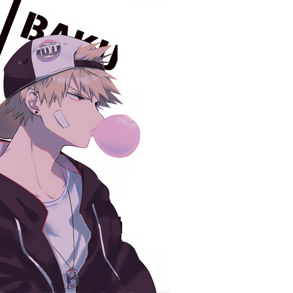 Download wallpaper Fanart, Boku no Hero Academy, Pixiv, Fanart From Pixiv, Bakugou  Katsuki, Liyuchen1126, Bandaged Cheek, section shonen in resolution  1024x1024