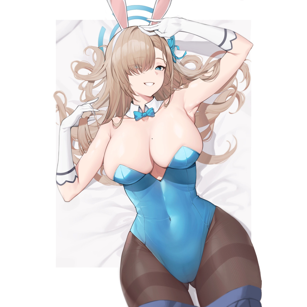 Download wallpaper girl, hot, sexy, anime, pretty, blonde, babe, bunny,  section seinen in resolution 1024x1024