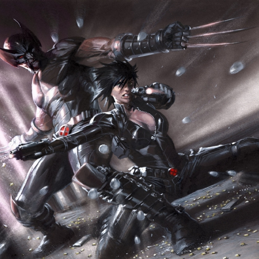 Download wallpaper Wolverine, Marvel, comics, Domino, X-Force: Sex and  Violence, section fantasy in resolution 1024x1024