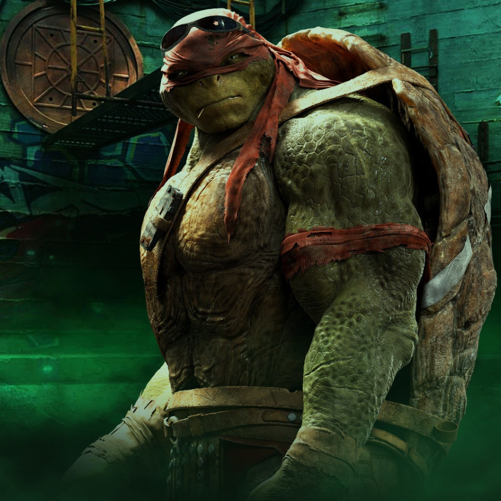 GoodFon.com - Free Wallpapers, download. cinema, TMNT, Raphael, movie, Teen...