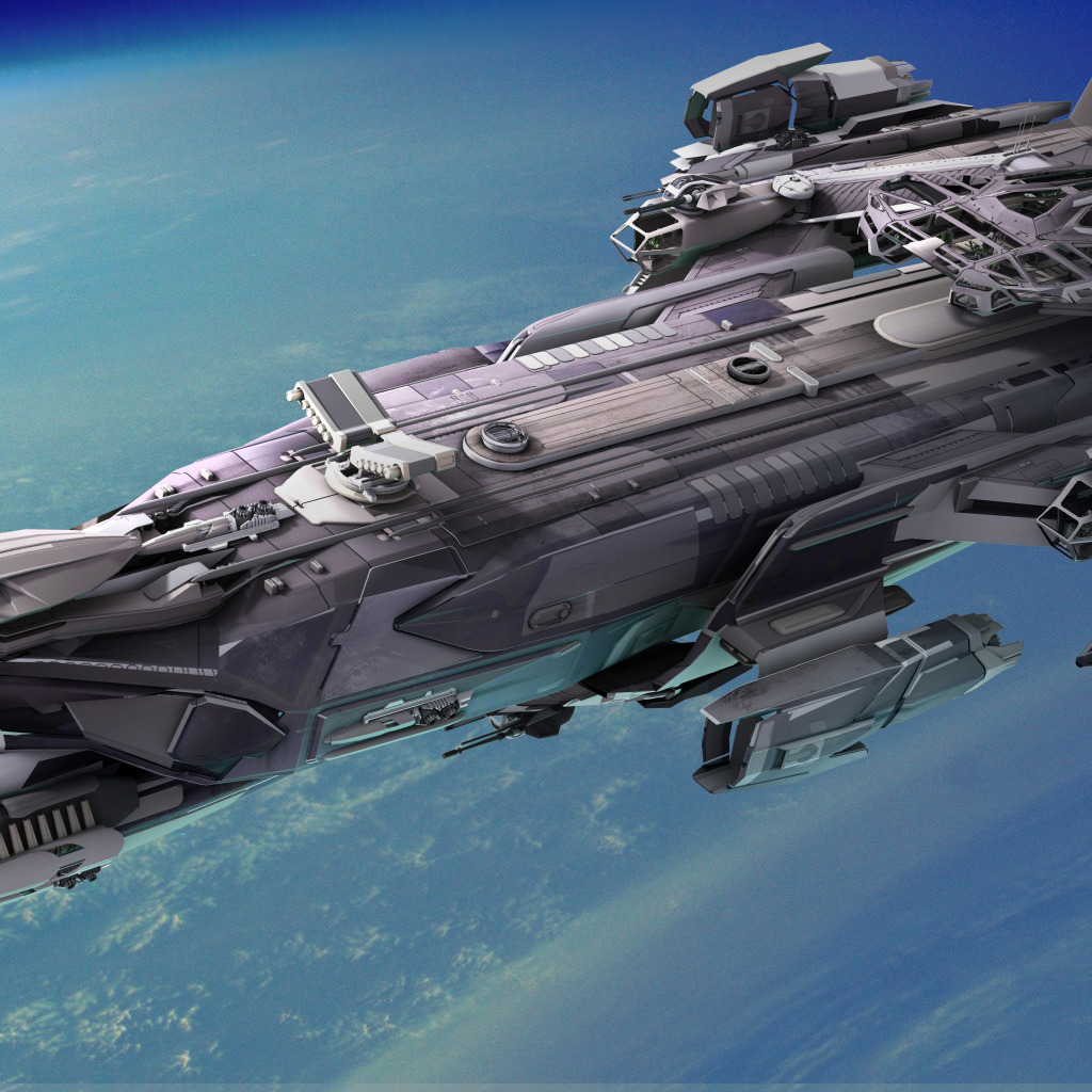 Download wallpaper starship, Star Citizen, Aegis Idris, section games in  resolution 1024x1024