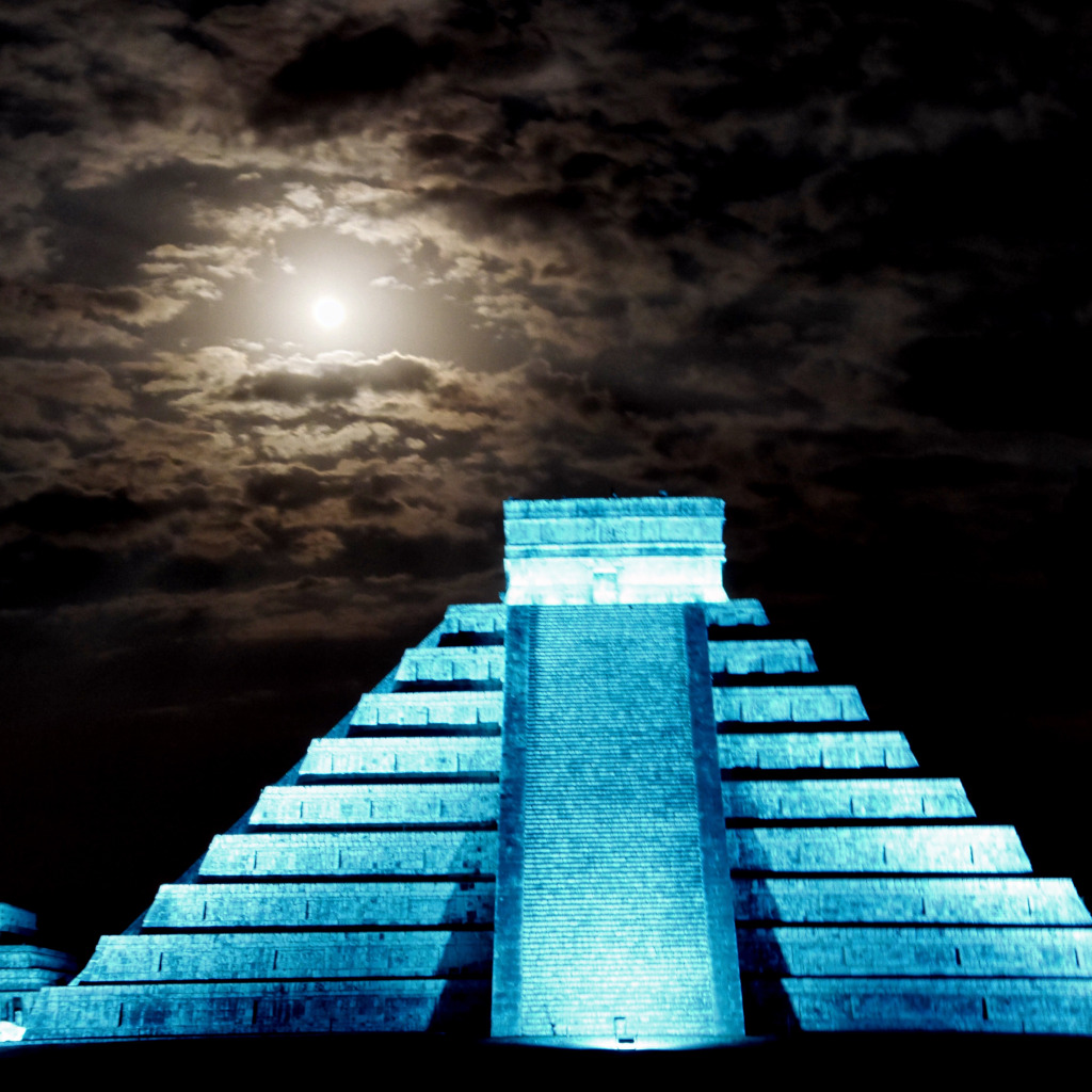 Download wallpaper Mexico, pyramid, The Castle, Chichen Itza, Yucatan ...