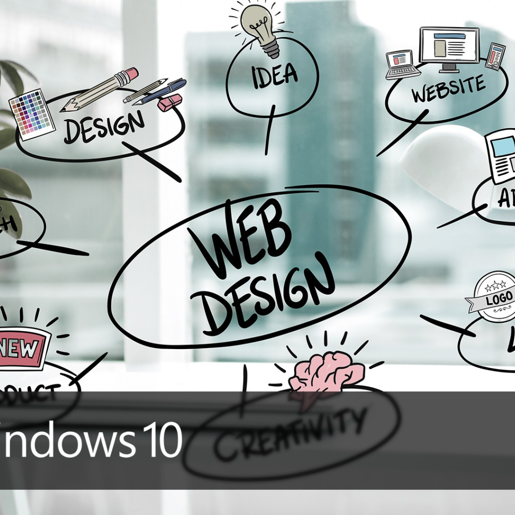 Idea web. Website ideas. Advertisements on Windows.