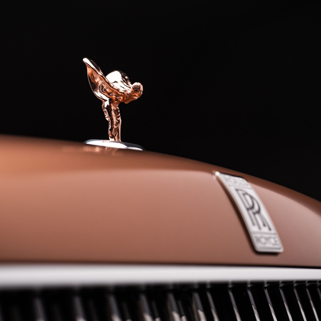 Download wallpaper Rolls-Royce, logo, Spirit of Ecstasy, Boat Tail ...