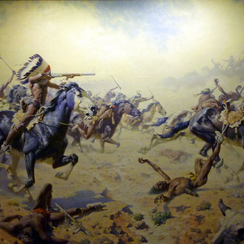 Download wallpaper picture, painting, painting, Frederic Remington ...