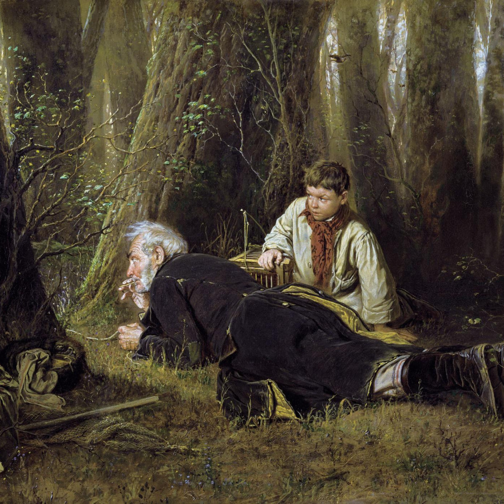 В р перова. «Птицелов», 1870, ГТГ) Перов.