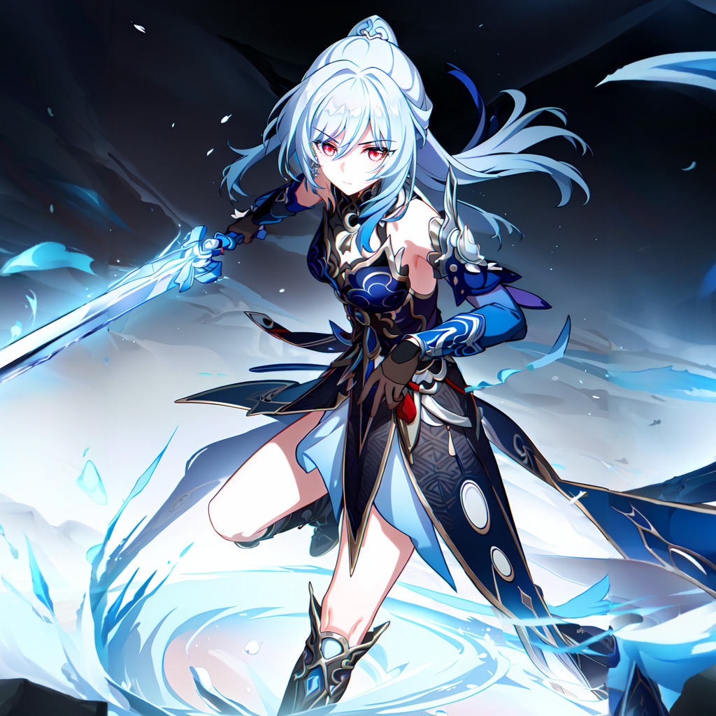 Download Wallpaper Ice, Look, Attack, Sword, Stand, Waiting For.