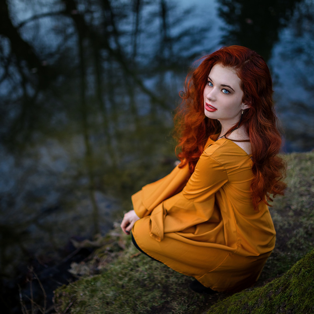 София Даниленко с рыжими волосами