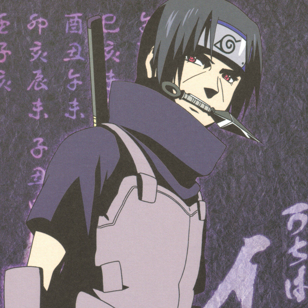 Download Wallpaper Characters, Red Eyes, Kunai, Sharingan, Itachi ...