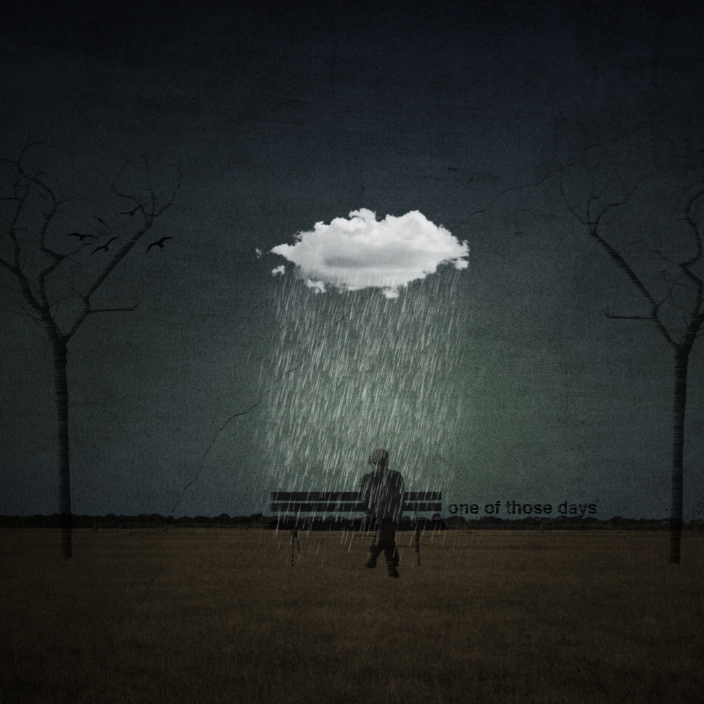 Sad rain in the night