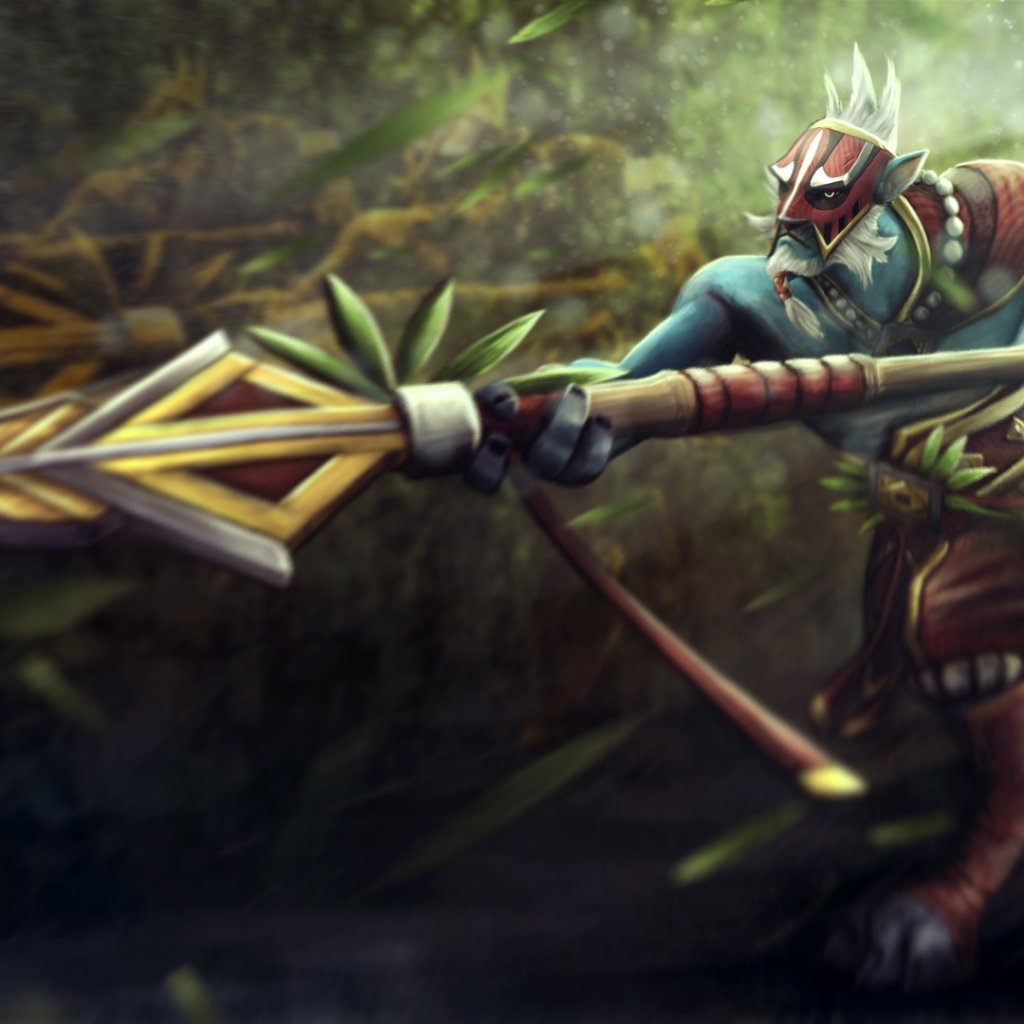 Download wallpaper mask, spear, dota 2, phantom lancer, azwraith ...