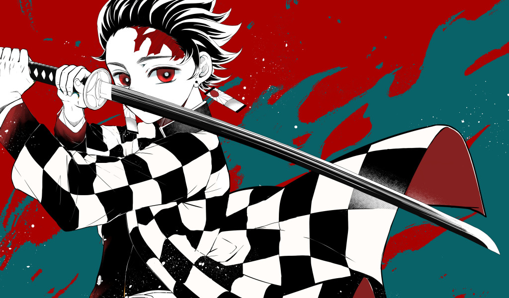 Tanjiro Kamado Epic Manga Style Wallpaper