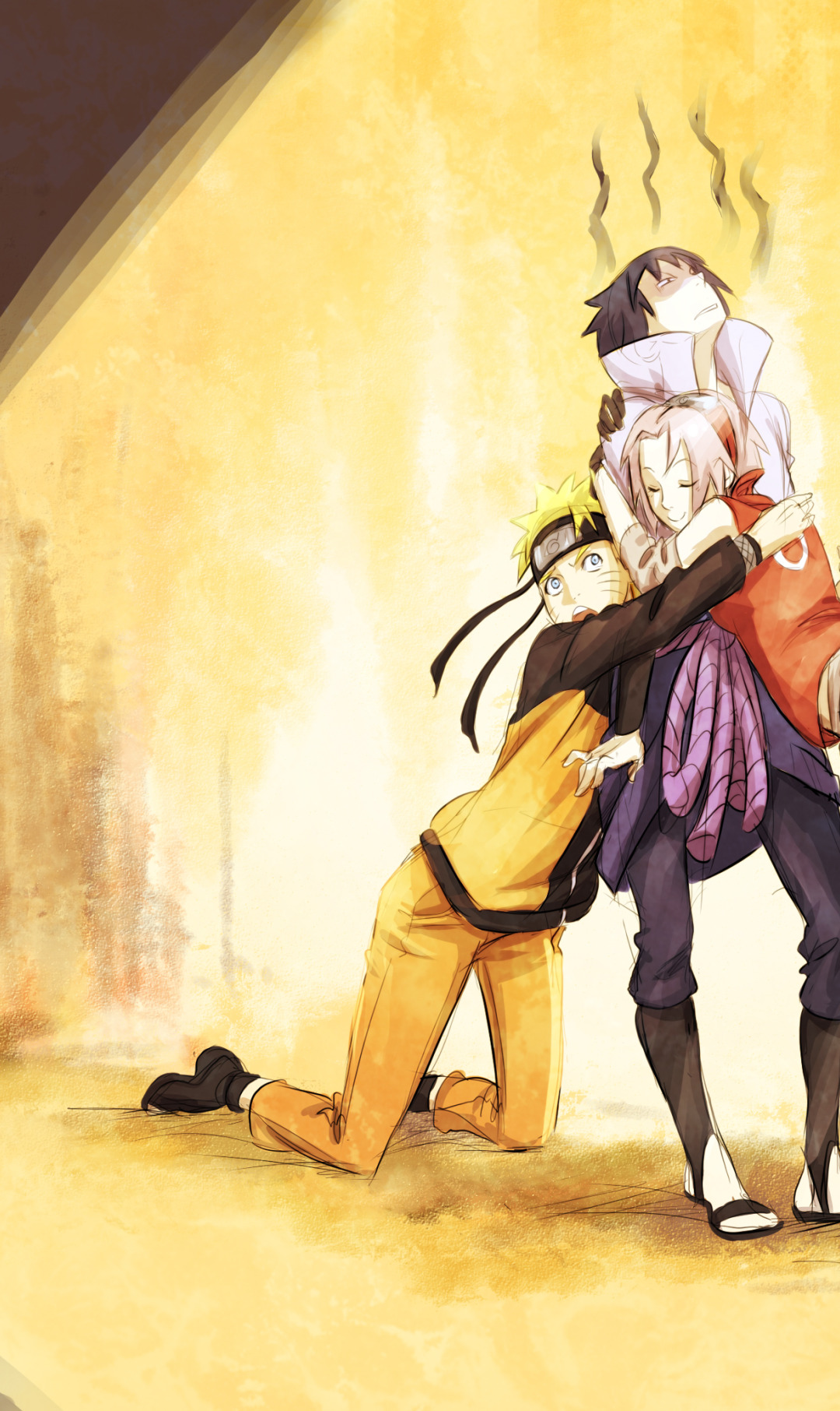 Download wallpaper girls, anime, art, hugs, <b>naruto</b>, guys, <b>naruto</b>, uchiha sa...