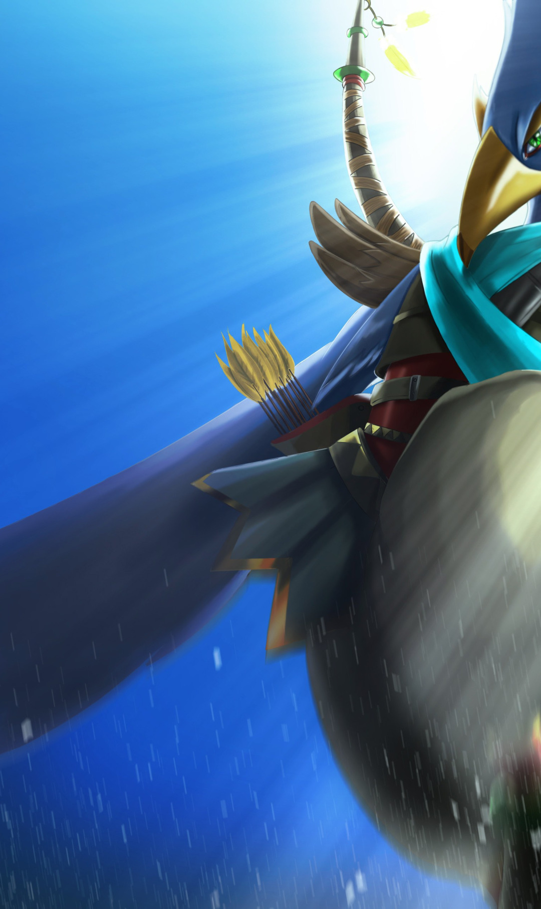 Download wallpaper bird, bow, warrior, arrow, The Legend Of Zelda ...