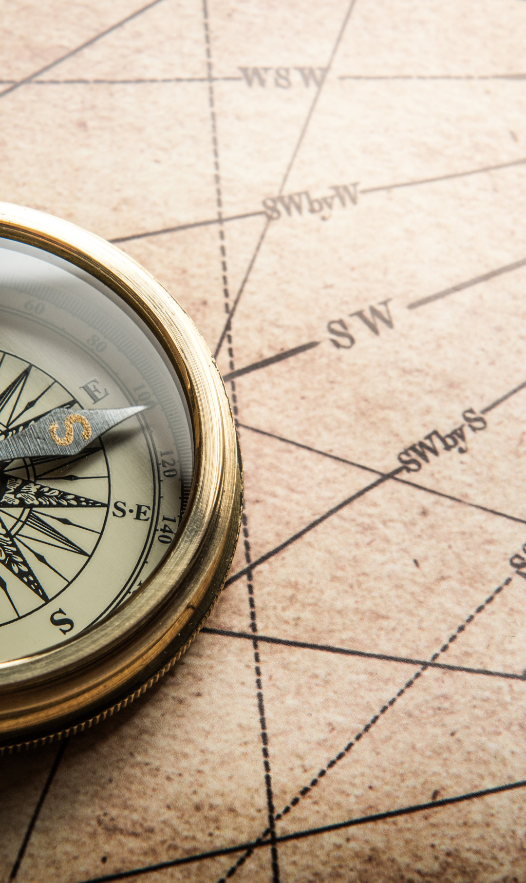 Download wallpaper metal, map, compass, coordinates, section macro in ...