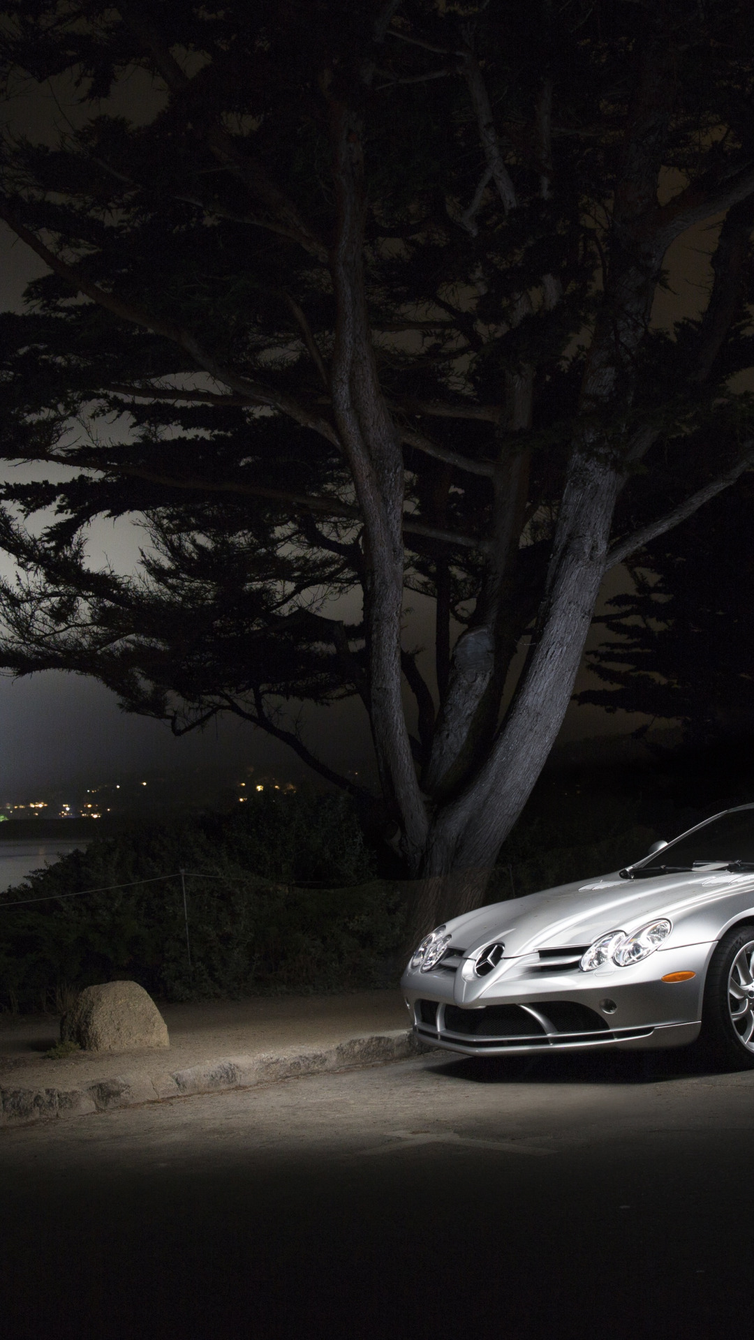 Download wallpaper night, SLR McLaren, Mercede Benz, section mercedes ...