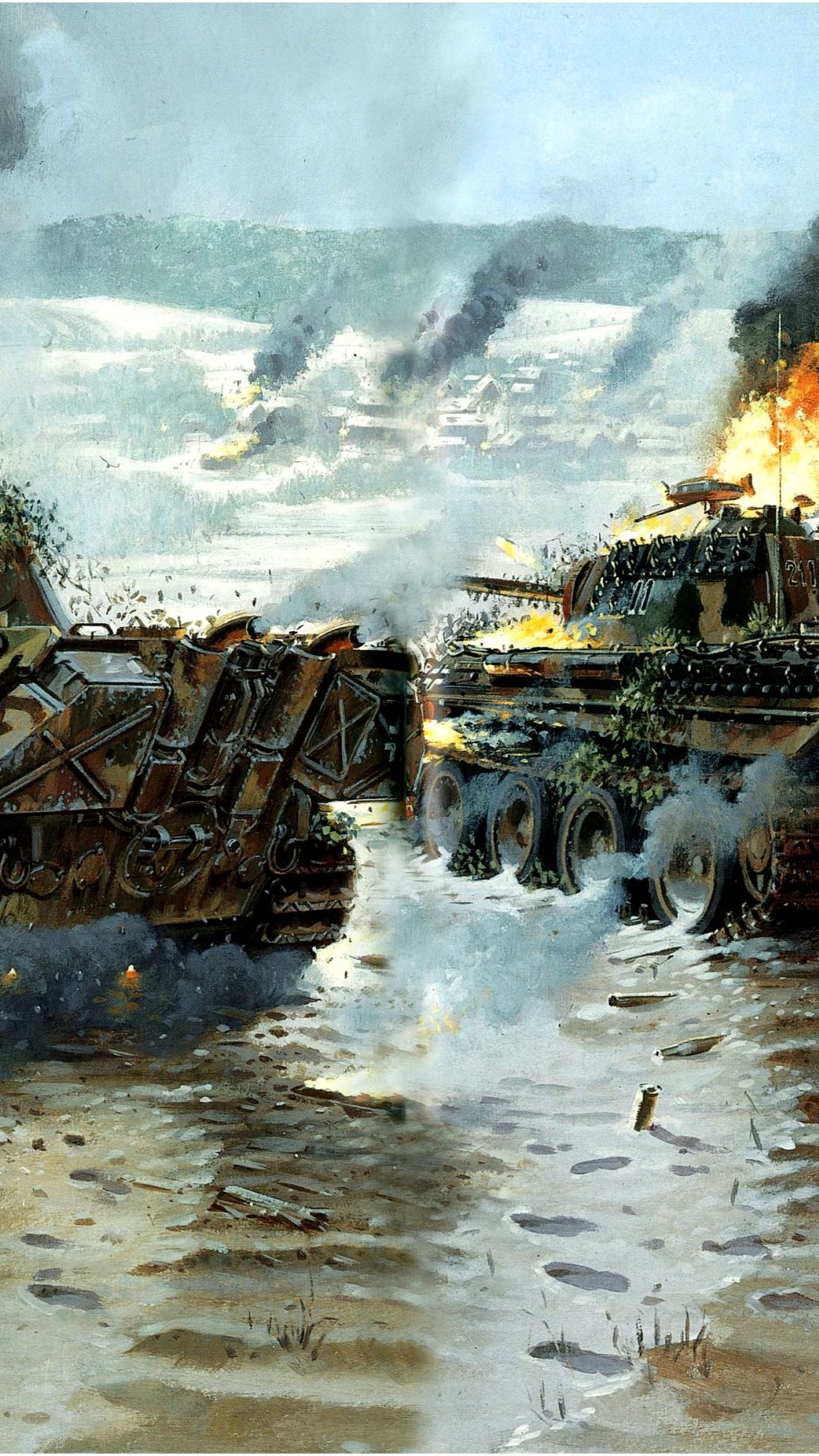 Download wallpaper Panther, tank, Belgium, 1944, section weapon in ...