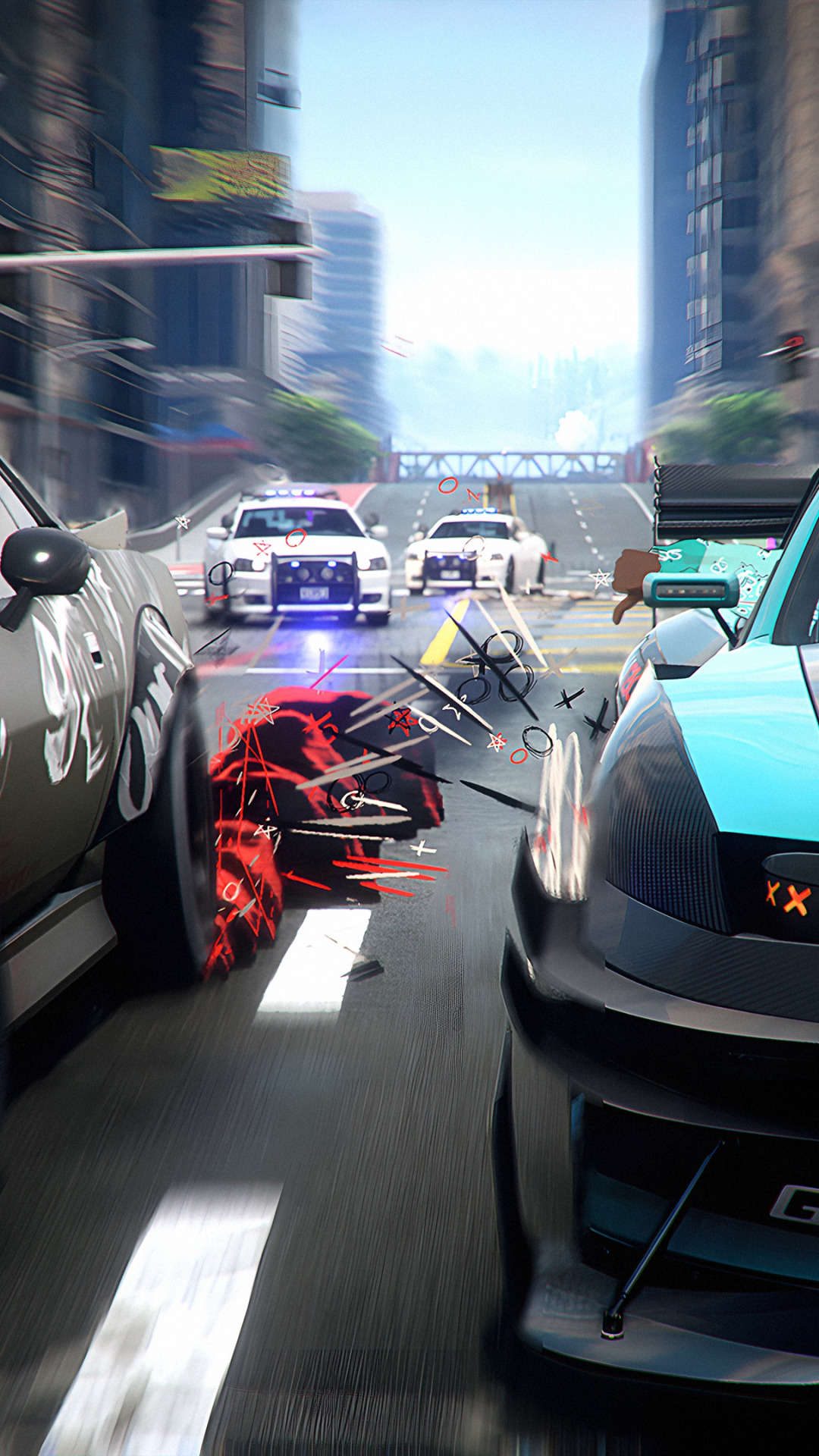 Download wallpaper Race, NFS, Art, Need For Speed, Cops, Unbound, NFS ...