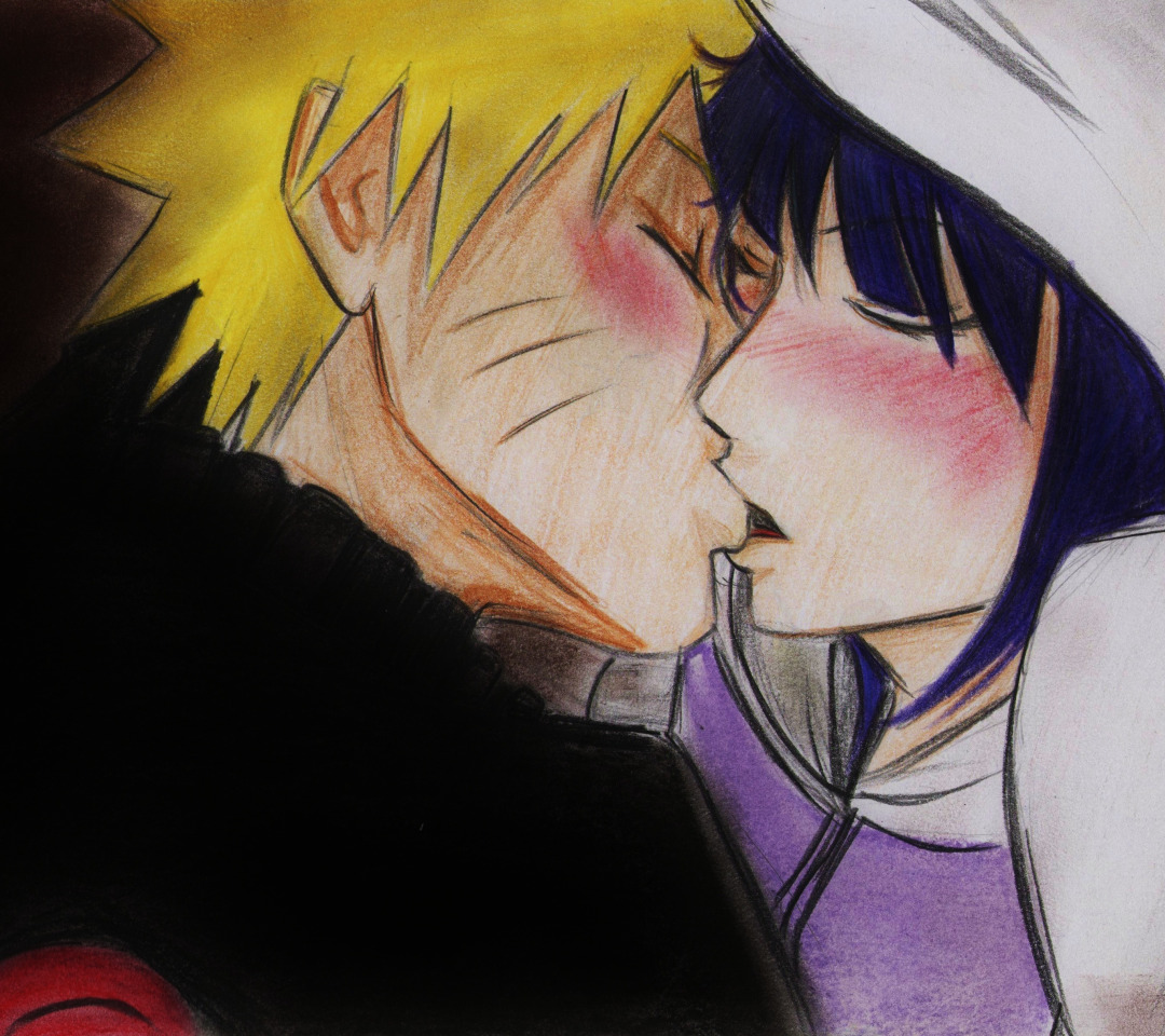 Download wallpaper girl, kiss, anime, art, guy, Naruto, Naruto, Naruto  Uzumaki, section shonen in resolution 1080x960