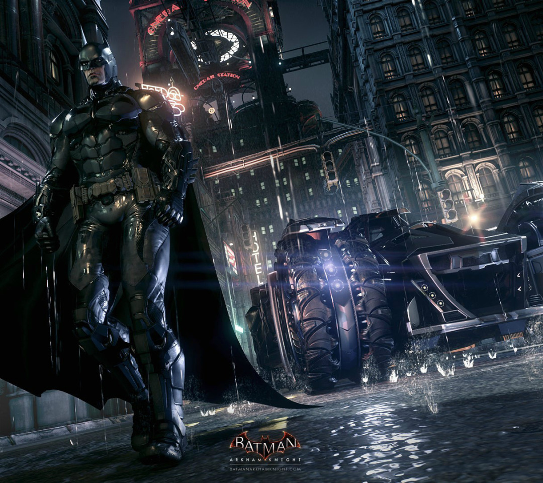 Download Wallpaper Hero, Batman, Batmobile, Rocksteady, Bruce Wayne ...