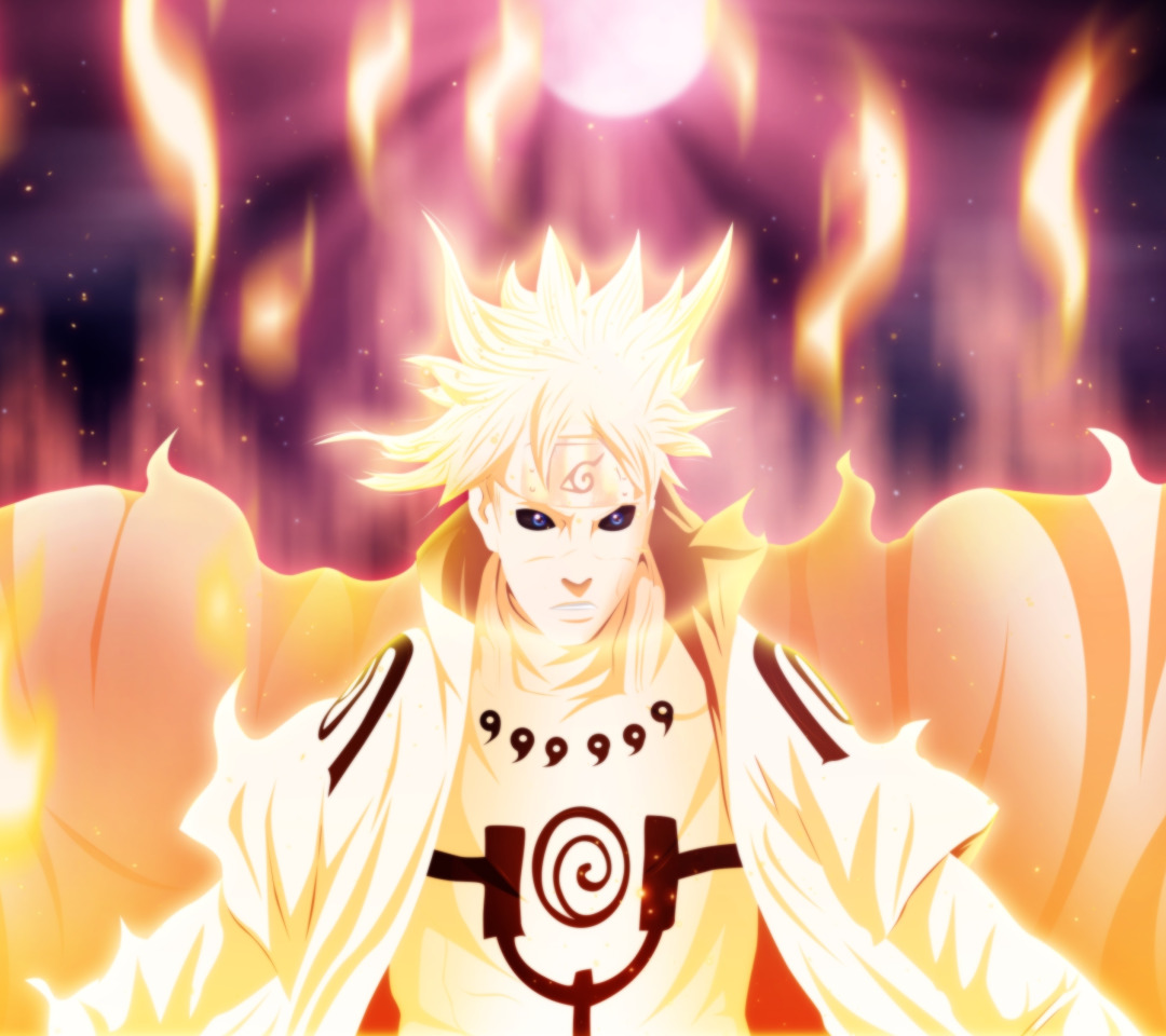 night, fire, magic, the moon, anime, art, <b>naruto</b>, guy. 