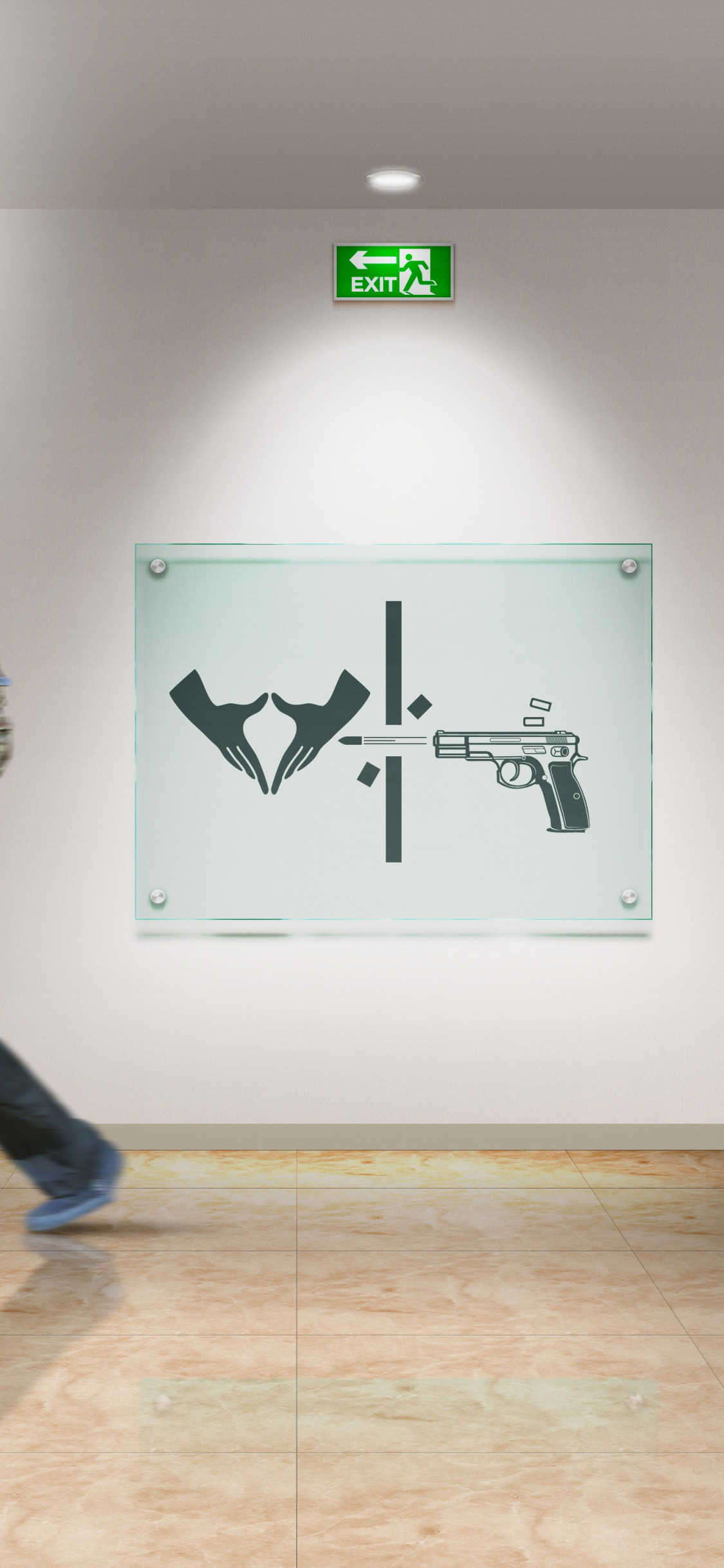 Download wallpaper sign, public restroom, toilet sign, section interior