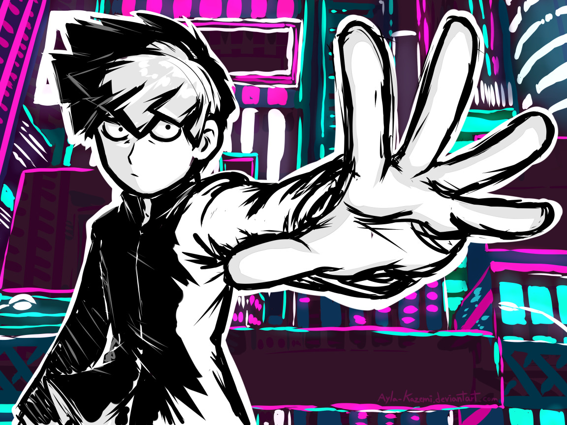 Download wallpaper look, hand, anime, art, guy, Mob Psycho 100, Mob psycho  100, section other in resolution 1152x864