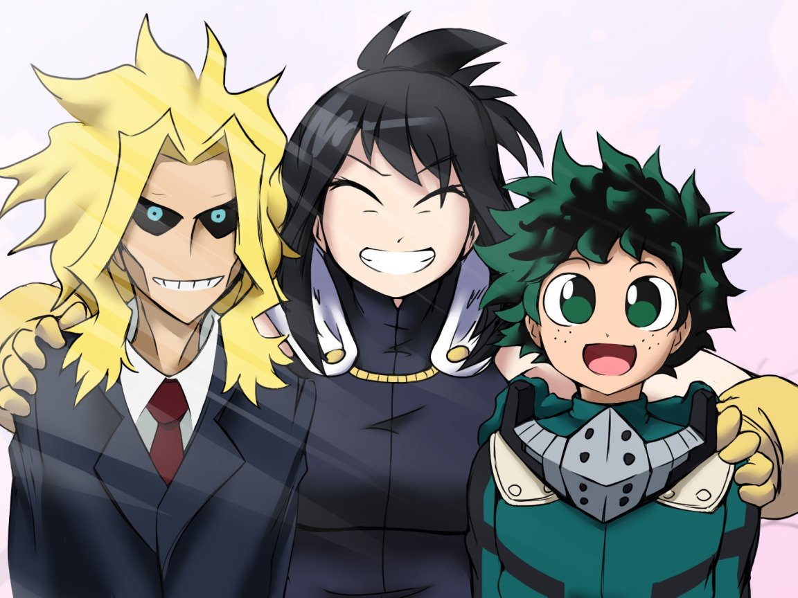 Download wallpaper Almighty, My Hero Academia, Boku No Hero Academy, Midori  Isuku, My Hero Academy, one for all, section shonen in resolution 1152x864