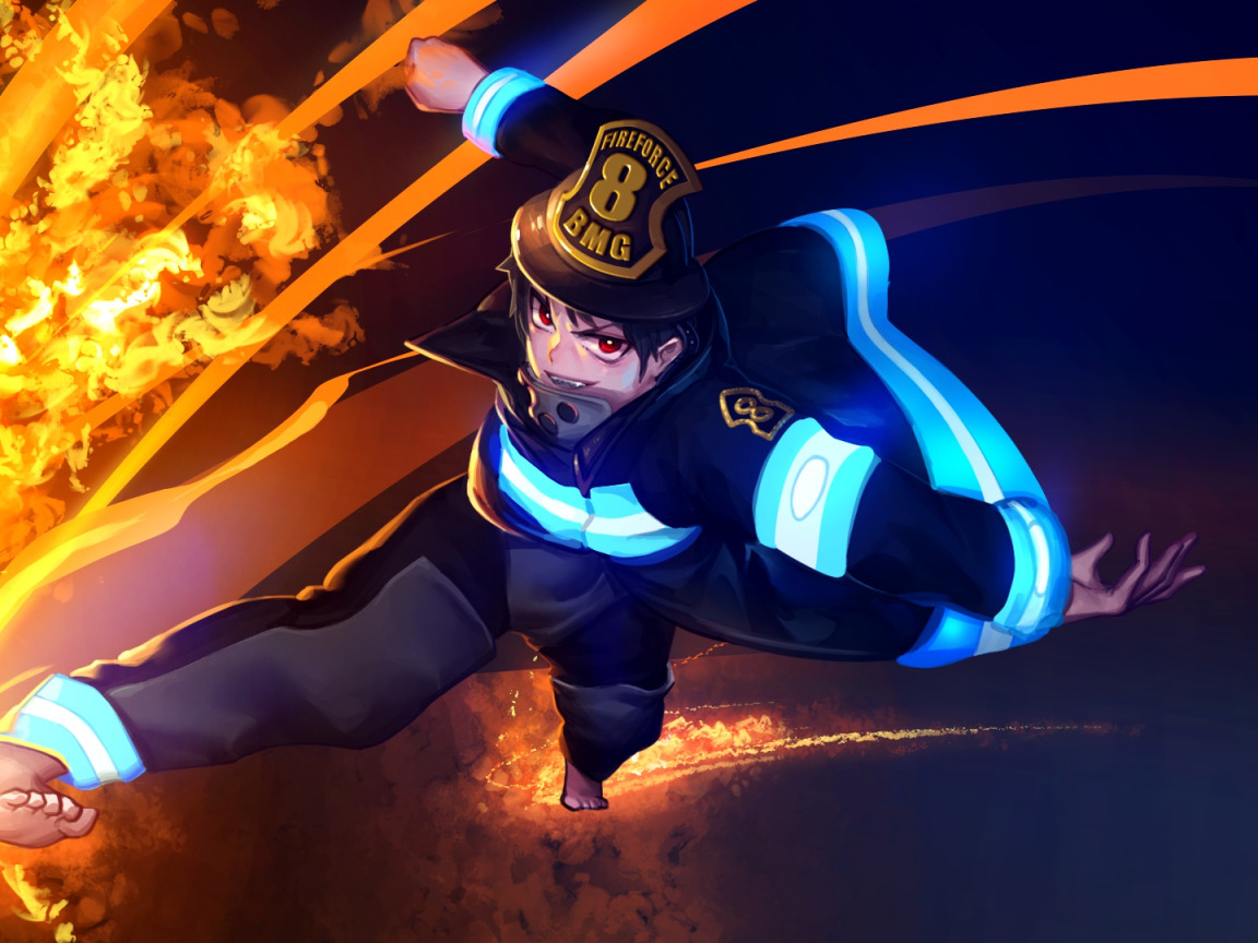Fire Force (Shinra Kusabe wallpaper) | Anime wallpaper iphone, Anime  wallpaper, Anime art