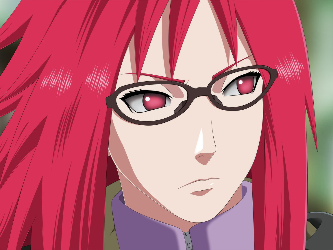 Download wallpaper red, Naruto, red hair, pretty, face, redhead, ninja,  Uzumaki, section shonen in resolution 1152x864