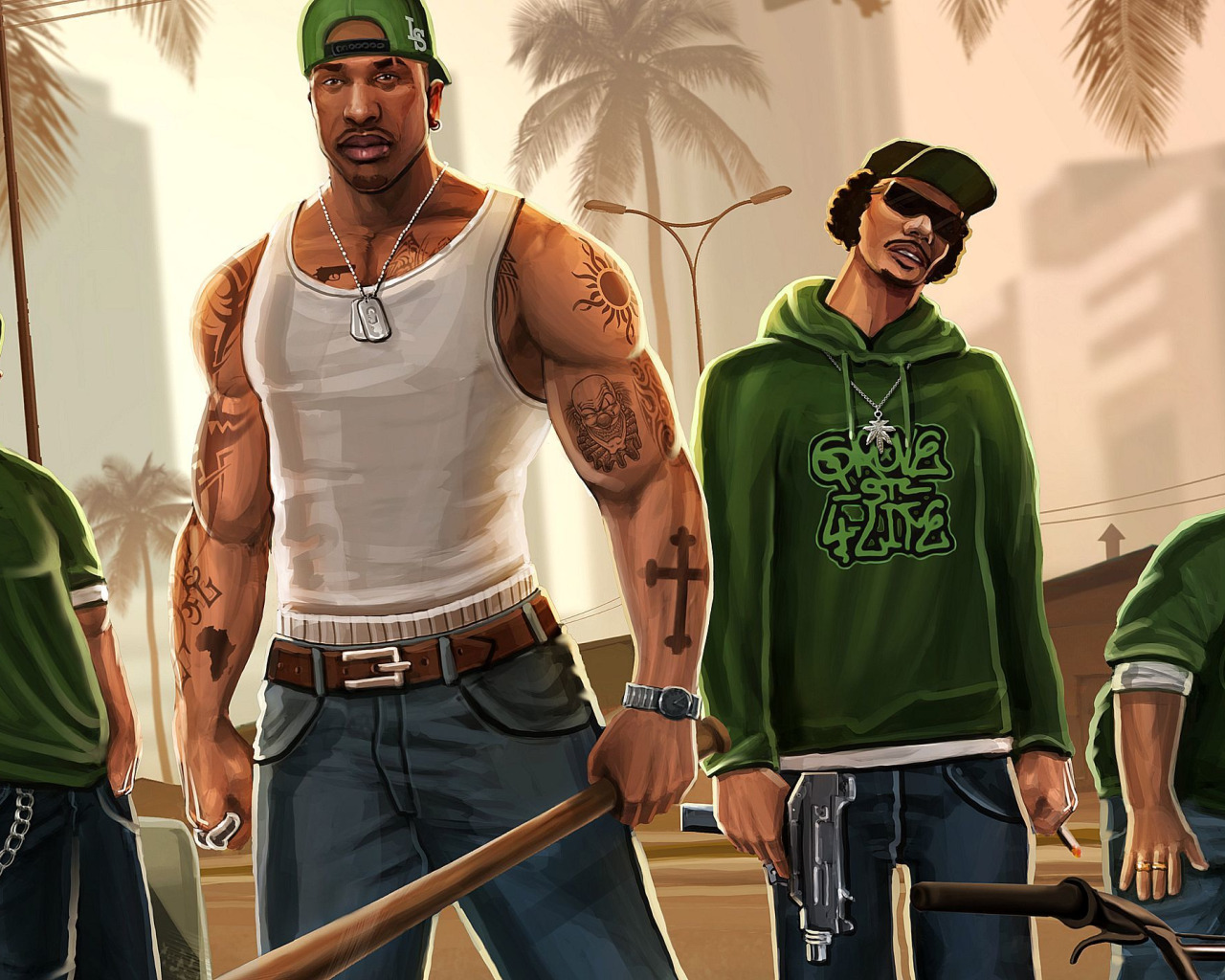 gta sa cj artwork