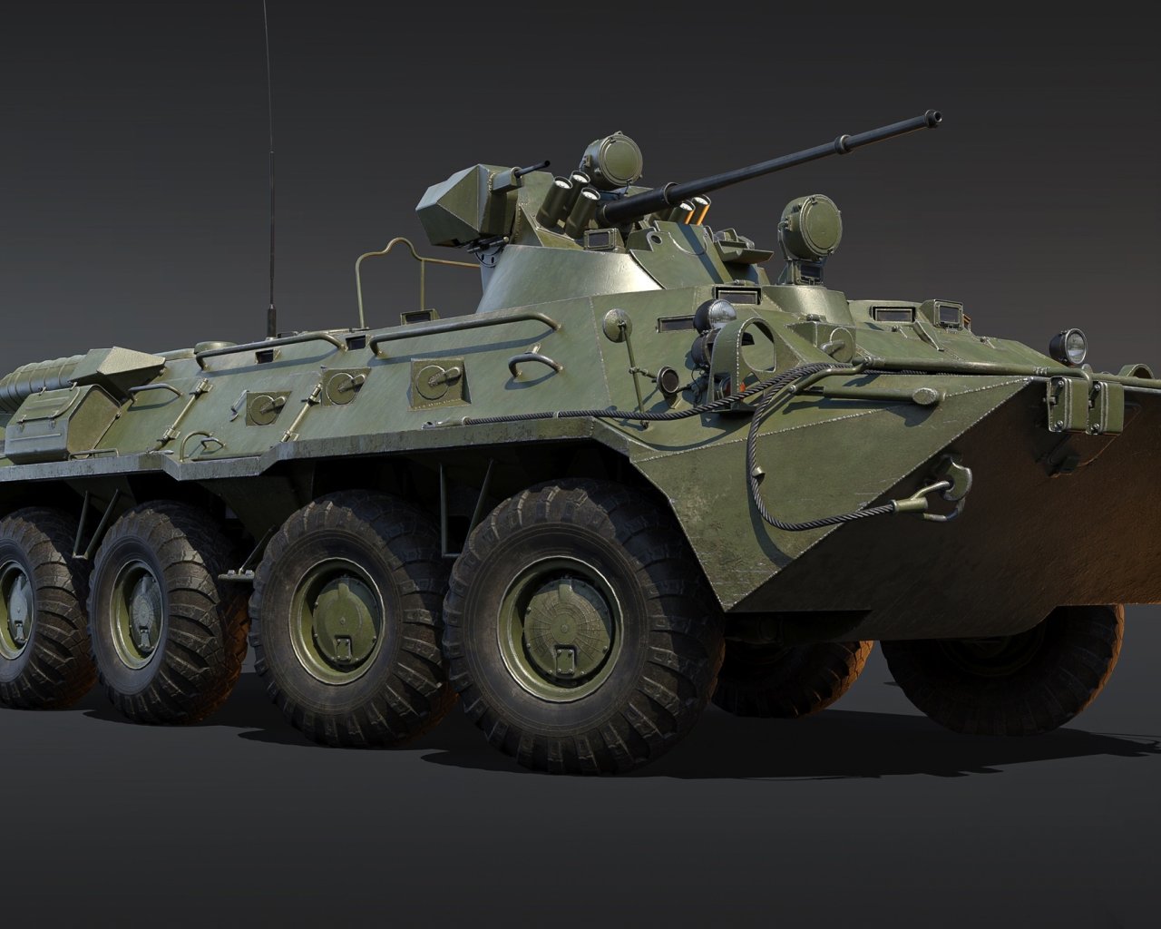 Download wallpaper USSR, APC, 2A72, BTR-80A, section weapon in ...