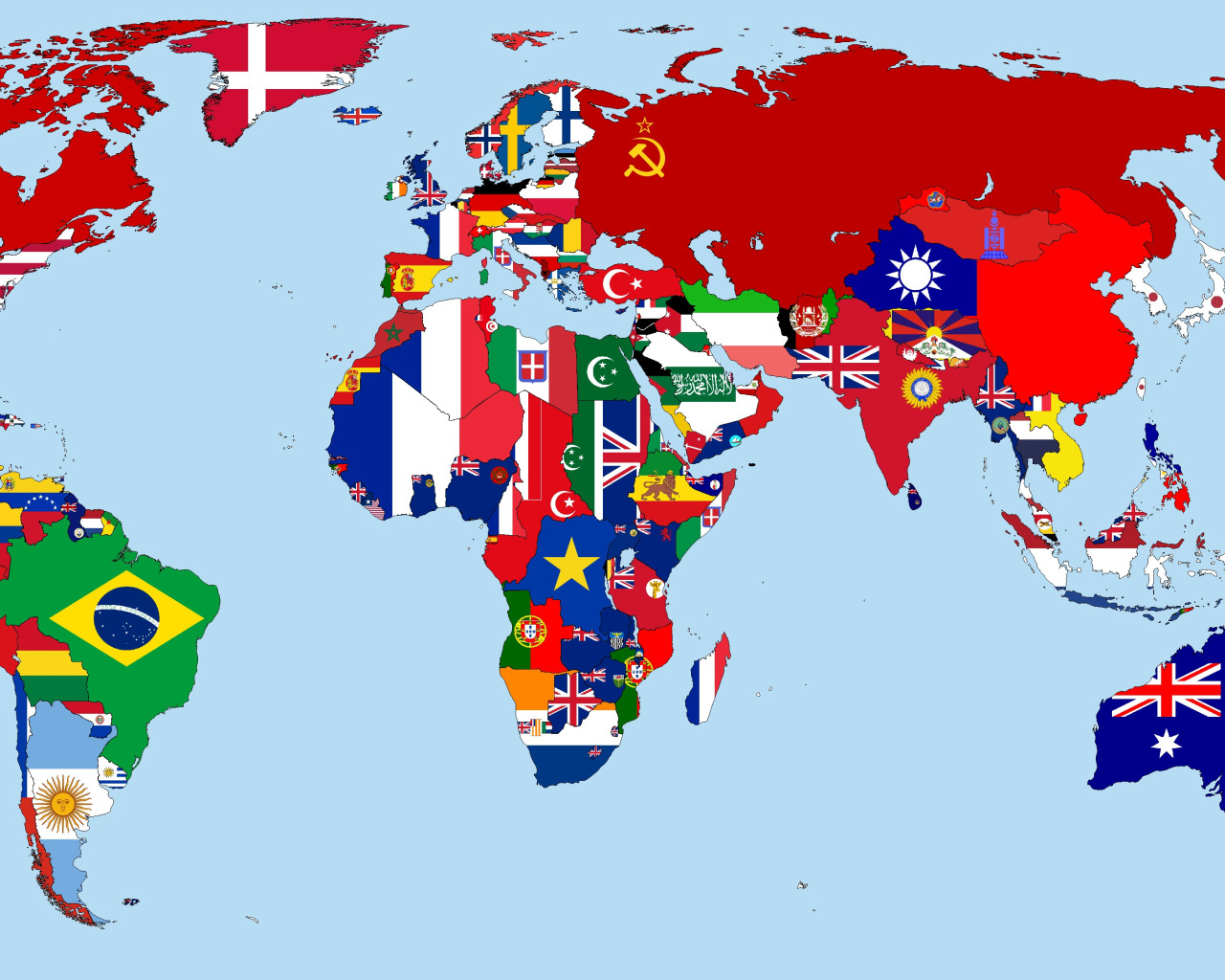 Download wallpaper map, Flags, year, the world, countries, 1930 ...