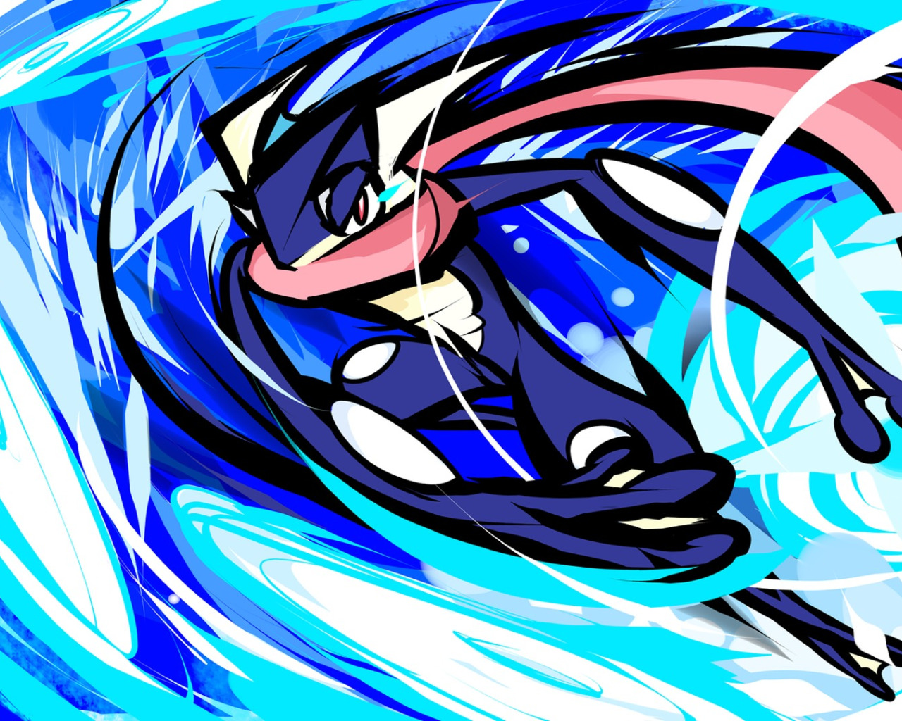 Download wallpaper Water, Pokemon, Frog, Greninja, section other in ...