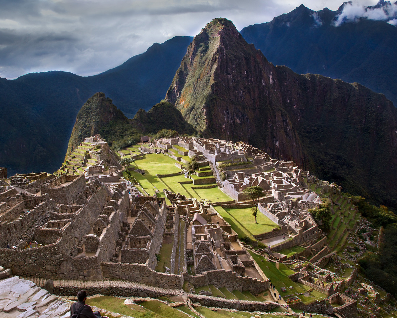 Download wallpaper the sky, mountains, the city, the ruins, ruins, Peru ...