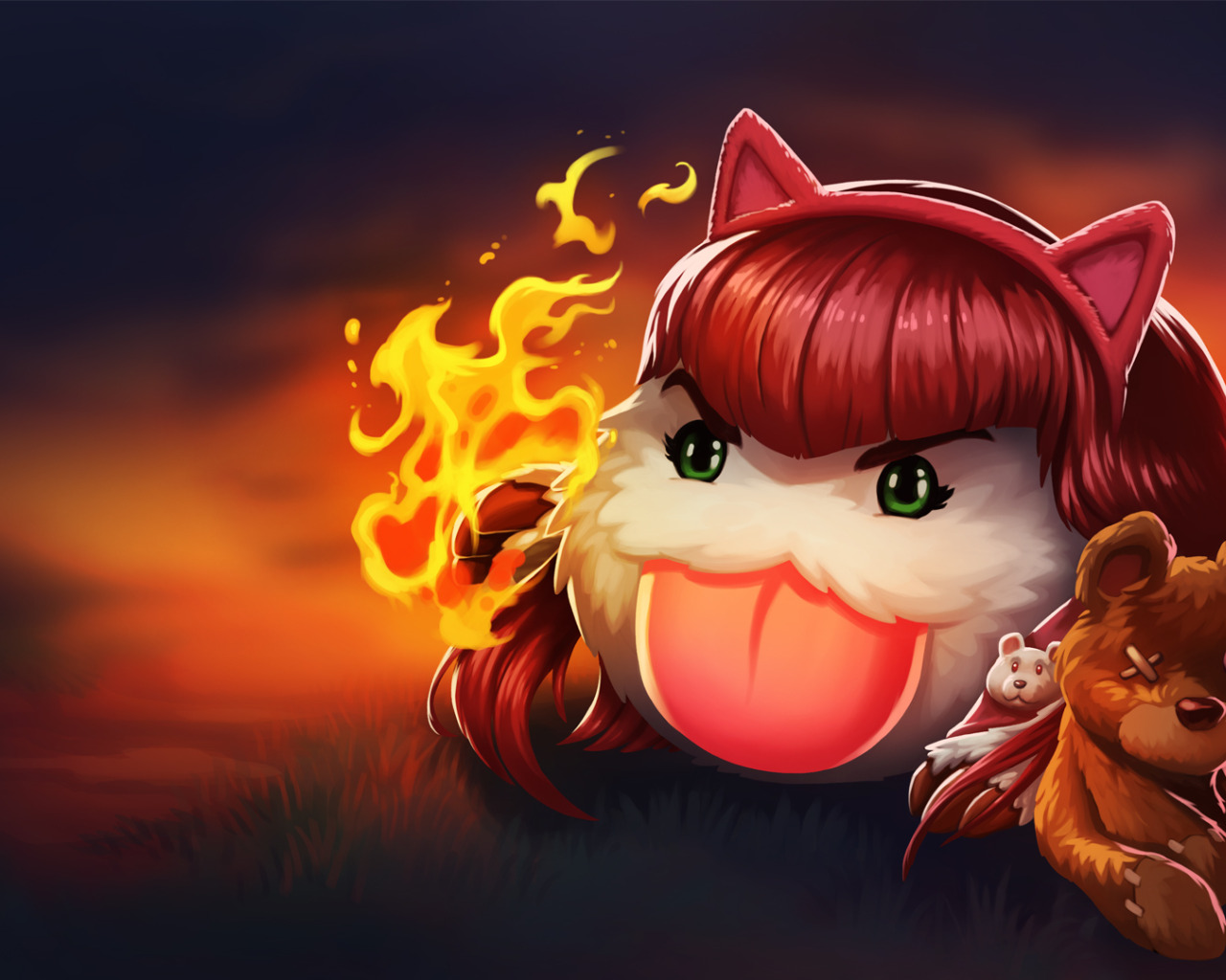 Download wallpaper lol, League of Legends, Annie, Poro, lollatino.net,  section games in resolution 1280x1024