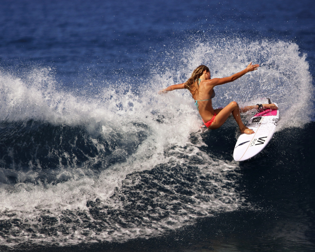 Topless Surfer Girl