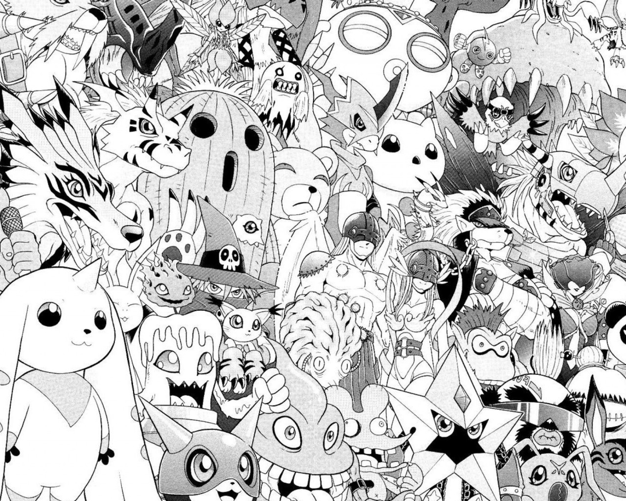 <b>white</b>, anime, <b>black</b>, wallpaper, <b>manga</b>, characters, old school, digimon.