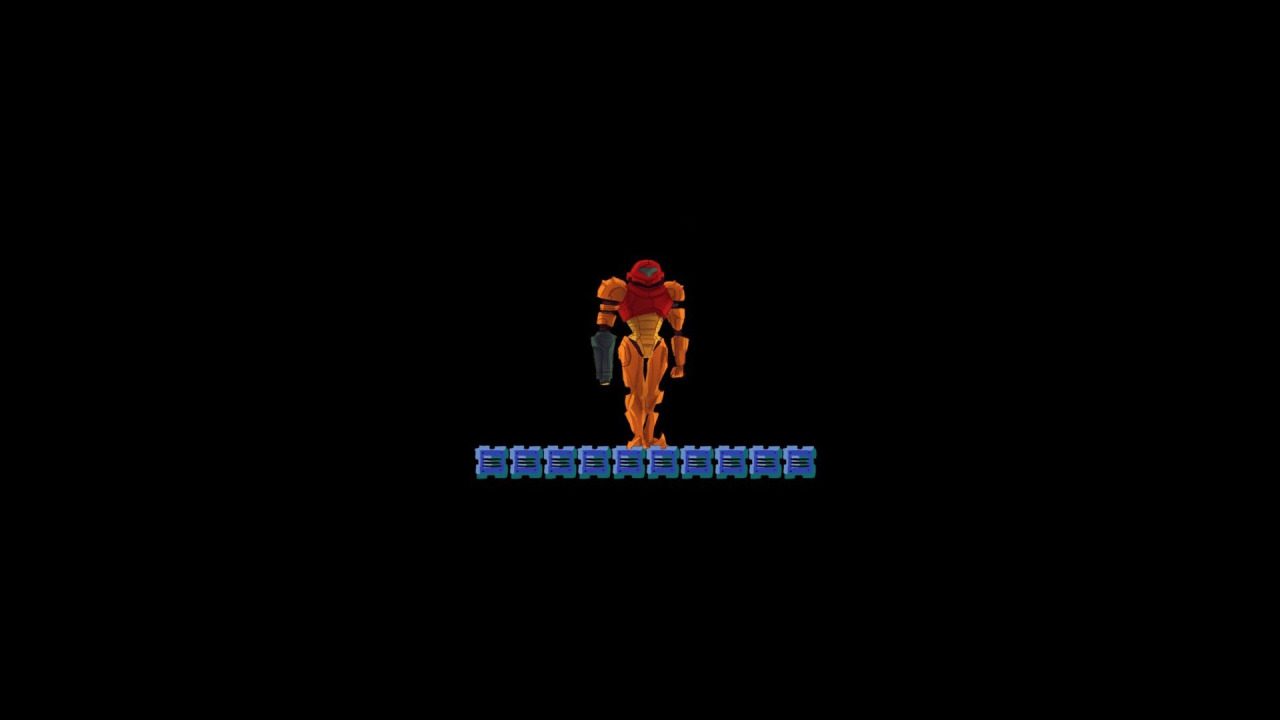 Download wallpaper Minimalism, The game, Art, 8bit, Samus Aran, Metroid