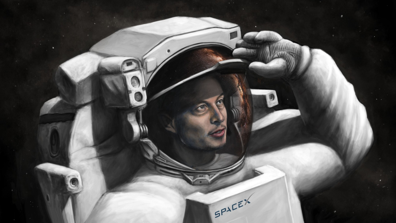 Wallpaper SpaceX, spacesuit, Elon Musk for mobile and desktop, section  рендеринг, resolution 2000x1125 - download