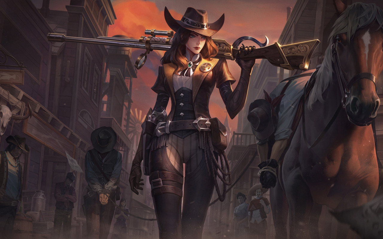 horse, League of Legends, LOL, cowgirl, game character, game art, girl art,...